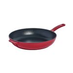 Made In Cookware - Enameled Cast Iron Skillet - Red - Exceptional Heat Retention & Durability - Professional Cookware - Made in France - Induction Compatible