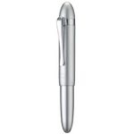 Hongdian M1 Fountain Pen Extra Fine Nib, Silver & Submarine Shape Aluminium Short Mini Pocket Travel Pen