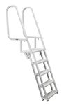 Extreme Max 3005.3916 Deluxe Flip-Up Dock Ladder with Welded Step Assembly - 5-Step