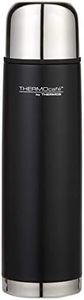 THERMOcafe by Thermos Stainless Steel Vacuum Insulated Slimline Flask, 1L, Matte Black, ED10BLK6AUS