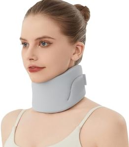 Neck Brace for Neck Pain and Support, Cervical Collar - Relieves Pain & Spine Pressure, Neck Support Brace Wraps Keep Vertebrae Stable and Aligned (Large)