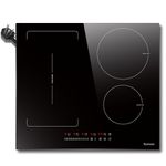 Karinear Plug-in Induction Hob 13 Amp 2800W, 60cm Electric Hob with Flex Zone, Induction Hob Touch Control with Timer,Child Lock,Boost