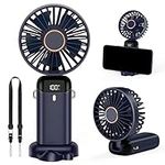 HAPAW Handheld Fan, 3000mAh Portable USB Hand Fan Desk Fan, Personal Mini Hand held Fan with Rechargeable Battery for Home Office Bedroom Outdoor Travel