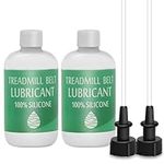 Premium 100% Silicone Lube 4 Ounces for Treadmill Belt Lubrication, Easy to Apply Lubricant Oil, Suitable for Nearly All Type of Treadmills，Treadmill Belt Lubricant Kit Application Tube, 2Pcs