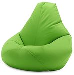 Beautiful Beanbags Adult Highback Beanbag Large Bean Bag Chair for Indoor and Outdoor Use - Water Resistant- Perfect Lounge or Gaming Chair - Home or Garden Bean Bag - Manufactured in UK (Lime)