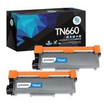 TN660 Toner Cartridge Gotoners 2PK for Brother DCP-L2540DW MFC-L2720DW HL-L2320DW MFC-L2740DW MFC-L2700DW, Work with Borhter DCP 2540 2320 2700 2720 2740 DW Printer Ink LBTN660 TN 660 660A (2 Pack)