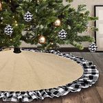 yuboo Burlap Halloween Tree Skirt w