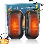 2-Pack Hand Warmers Rechargeable,FANDLISS 6000mAh Large Battery Capacity Hand Warmer,Hand Warmers Reusable for Camping/Hiking/Travel/Work,Best Tech Gift,Black