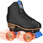 Pacer Comet Hightop Youth Skate with Light Up Wheels Black Size Youth 4