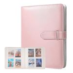 Photo Album for Fujifilm Instax 3-inch Film Polaroid Photos, Mini Album 256 Pockets Camera Accessories Photo Album Compatible with Fujifilm Instax 12 11 9 8+ 8 7S 50S 40 26 25 (Pink)