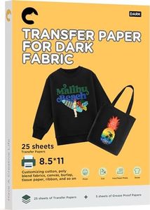 Hiipoo Heat Transfer Paper For T Shirts 25 Sheets 8.5"x11"