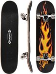 ChromeWheels 31 inch Skateboard Complete Longboard Double Kick Skate Board Cruiser 8 Layer Maple Deck for Extreme Sports and Outdoors