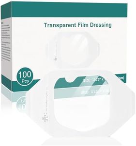 Transparent Film Dressing, 2.3''x2.7'' Waterproof Wound Cover Bandage, Clear Adhesive Bandages for IV Shield, Tattoo Aftercare, Shower Protector (100 Pcs)