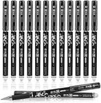 Erasable Gel Pens, 12Pcs 0.5mm Blac