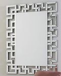 Signature Design by Ashley - Jasna Accent Mirror - Contemporary - Greek Key Shaped Frame