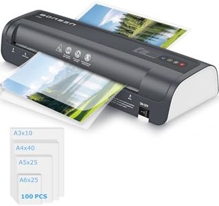 BONSEN Laminator A3 with Never Jam Technology, 100 Laminating Pouches Including Precise NTC Temperature Control, Quick Lamination for Home, School, Office, L3402