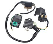 Ignition Coil Solenoid Relay Regulator Rectifier Relay 5 Pin CDI Box for Kazuma Meerkat 50cc Falcon 70cc 90cc 110cc Taotao Roketa Coolster 110CC ATV 3050B