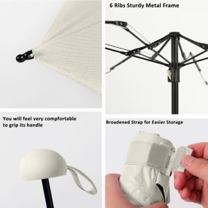 BAODINI Mini UV Travel Umbrella – Compact Lightweight Sun Protection