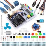 Smraza Ultimate Starter Kit with Tutorial, Breadboard Holder, Jumper Wires, Resistors, DC Motor Compatible with Arduino R3 Project Mega 2560 Nano