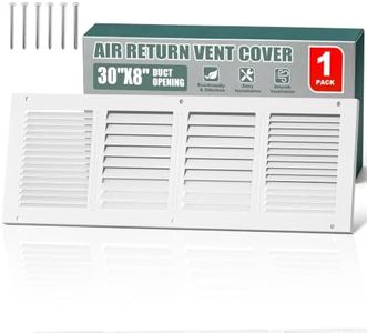 Return Air Grill 30x8, White Air Vent Covers for Wall/Ceiling - 1 Pack