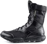 WWOODTOMLINSON Men's LD Lightweight Combat Boots Military Tactical Boots,Black,9.5 M US