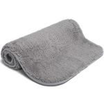 Good Nite Bath Mat Grey Bathroom Mat Bath Rugs Bathroom Floor Mats 40x60cm Luxury Bath Mats Bathroom Rugs Machine-Washable Absorbent Extra Soft