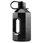 Alpha Designs | XXL Gym Water Bottle 2L | 2.4 Litre / 2400ml Large Jug | BPA Free & Leakproof Keg | Smoke