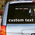 Oliver's Labels Window Decals, Durable Personalized Name Labels & Tags - Car Plain Design