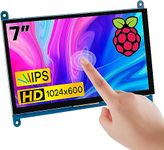 Waveshare 7 Inch IPS LCD Touch Screen Display Panel 1024×600 Capacitive Screen HDMI Monitor for Raspberry Pi, BB Black, Windows 10 8 7