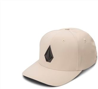 Volcom Men's Stone Tech Delta Almond Brown Flexfit Hat L/XL