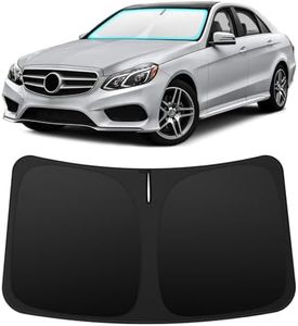 INSAUTO Custom Fit Windshield Sun Shade Accessories for Mercedes-Benz E-Class 2010-2016, Foldable Front Window Sunshade, UV & Heat Reflector, Keeps Interior Cool, Includes Storage Bag