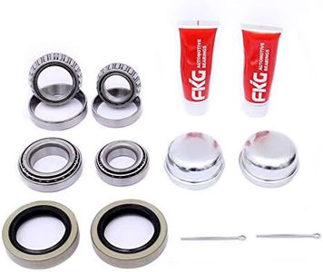 FKG Trailer Bearing Kit for 1-3/8 Inch to 1-1/16 Inch Tapered Spindles, Set of 2
