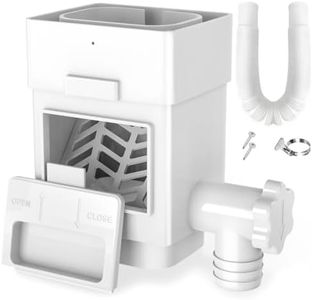 Anivia Rainwater Collection System, Rain Barrel Diverter Kit Fits for 2x3 or 3x4 Inch Standard Downspouts, Downspout Diverter with Adjustable Valve and Filter. 5ft Hose (White)