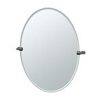 Gatco 4719MXLG Bleu Large Oval Mirror, Matte Black, 81.28 cm