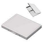 Silver Stainless Steel Slim Cigarette Case