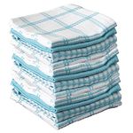 T-fal Premium Waffle Dish Cloths: Highly Absorbent, Super Soft Long Lasting - 100% Cotton, 12"x13" Flat Waffle Dish Towel for Cleaning & Drying Dishes, (12-Pack), Breeze