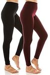 Sofra Ladies High Waist Fleece Leggings Regular & Plus