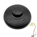 Pireunthera Round Foot Switch Lamp Foot Push Switch Standard Lamp Round in-Line Foot Press Switch Use for Floor Lamp Standing Lamp Table Lights, Black