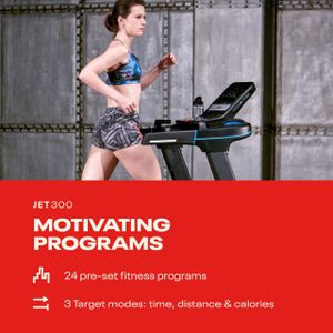 Reebok Jet 300 Bluetooth Treadmill – Home Gym Running Machine