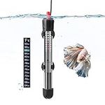 HITOP Submersible Aquarium Heater 25W 50W With Thermometer and Extra Sucker Cup