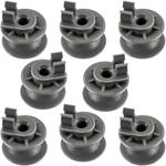 8 pack 4581DD3002A Dishwasher Upper Dishrack Roller Replacement for Kenmore LG Dishwashers Upper Rack Wheels ldf6920st ldf6920bb Replaces 4581DD9001B AP4437685 1266813 EA3523050 AH3523050