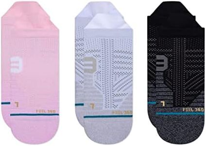 Stance Tab Sock - Mesh - Feel360 x Infiknit - 3 Pack (Multi, Medium)