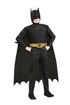 Batman Dark Knight Rises Child's Deluxe Muscle Chest Batman Costume With Mask/Headpiece and Cape - Small (size 4-6)