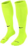 NIKE Unisex Classic Football Socks, Volt/Black, L UK