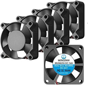 WINSINN 3010 - Ventola da 30 mm, 12 V, con doppio cuscinetto a sfera, 30 x 10 mm, alta velocità, confezione da 5 pezzi