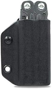 Clip & Carry Kydex Multitool Sheath for Leatherman Wingman/Sidekick/REBAR/REV - Made in USA (Multi-Tool not Included) EDC Multi Tool Sheath Holder Holster Cover (Black)