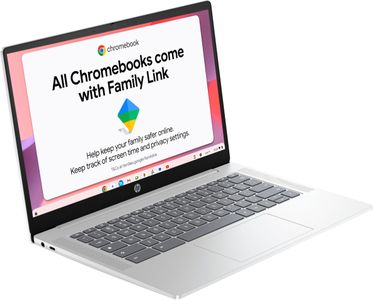 HP Chromebook 14 Laptop – 128GB, Glacier Silver