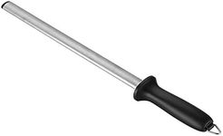 AIHG 12 inch Diamond Sharpening Rod, Diamond Carbon Steel Knife Sharpening Rod, Professional Chef Honing Rod, Household Knife Steel