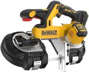 DEWALT 20V MAX XR Dual Trigger Bandsaw, Brushless Motor, Portable and Cordless, 3-3/8 Inch Cut Capacity, Bare Tool Only (DCS379B)