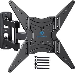 Supporto TV con Braccio Girevole Inclinabile ed Estendibile, Staffa TV per TV da 26-60 Pollici, Base TV Universale Sostiene fino a 32kg - Max VESA 400x400